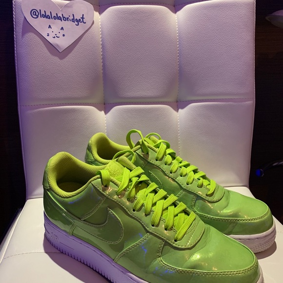 Nike Air Force One - Lime Green Size 9.5 - Picture 1 of 4